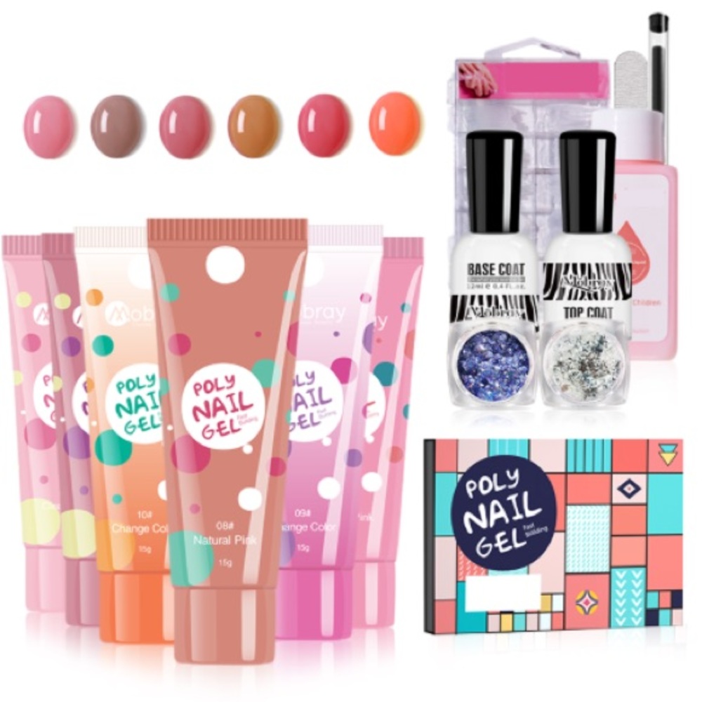 Premium Poly Gel Nail Art Kit - 3